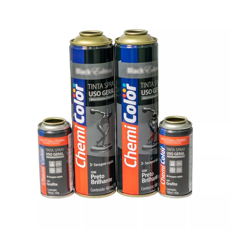 O spray de aerossol vazio de alta pressão pode diâmetro 52 mm